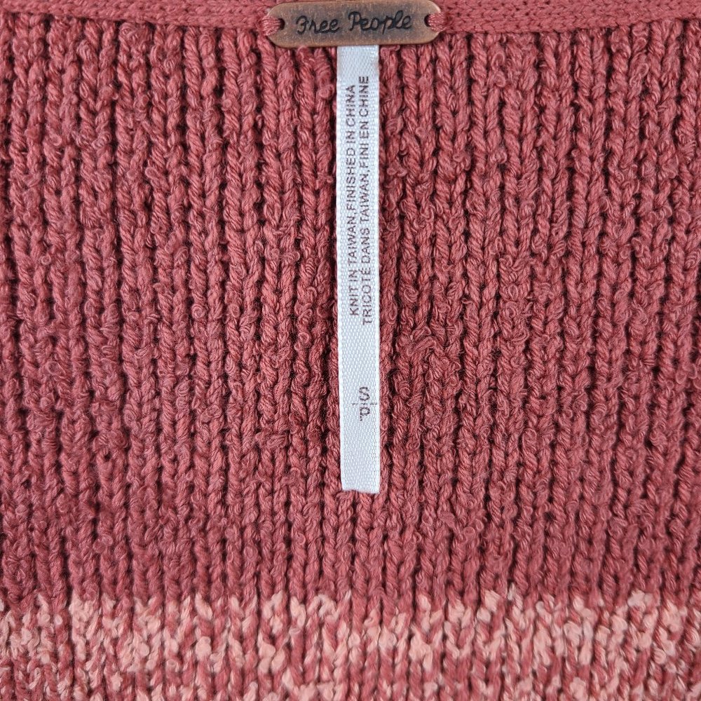 Free People Blush Knit Cardigan NEW Size SM - Picture 8 of 11